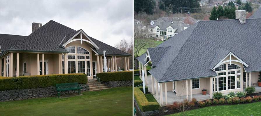 Composition Roofing - Before and After
