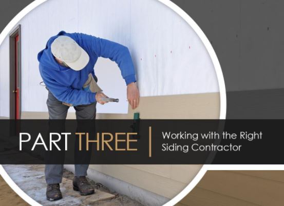Working with the Right Siding Contractor